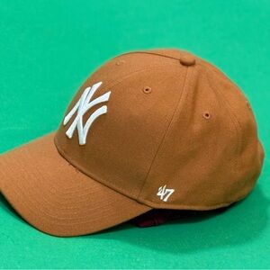 New York Yankees '47 Brand Wheat Brown Adjustable Snapback Cap Hat